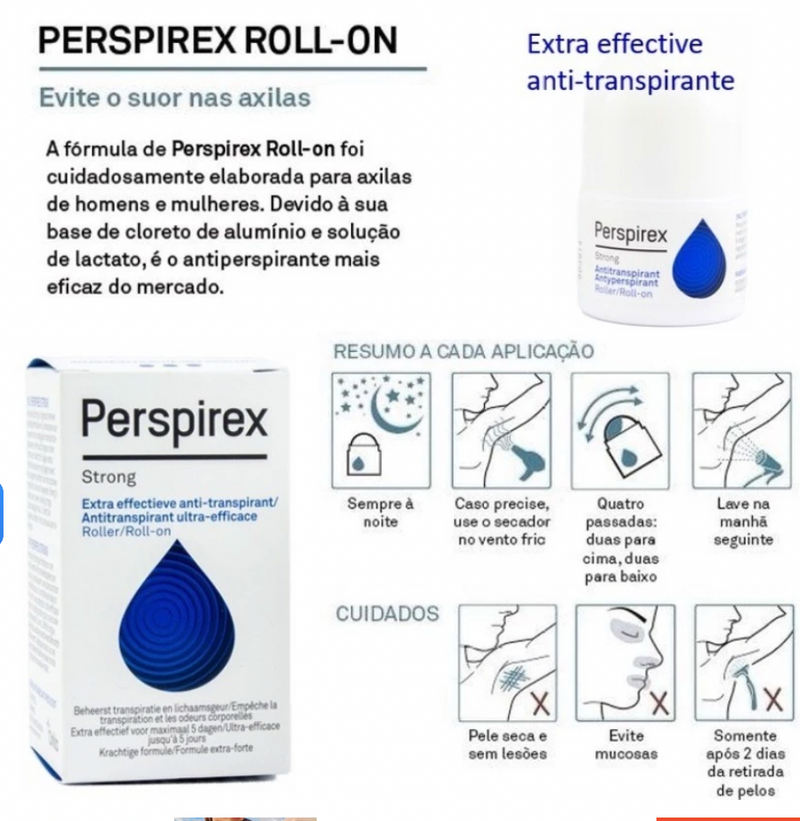 Perspirex Original 20ml - Antitranspirante Clínico Premium