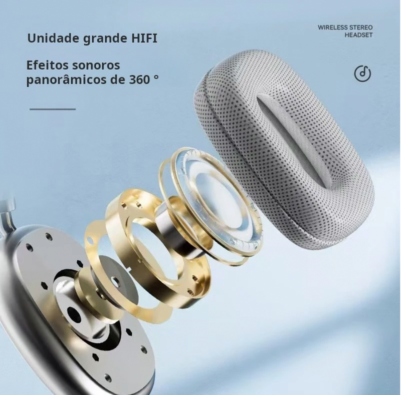 AirBeat P9 - Fone de ouvido Bluetooth Sem Fio