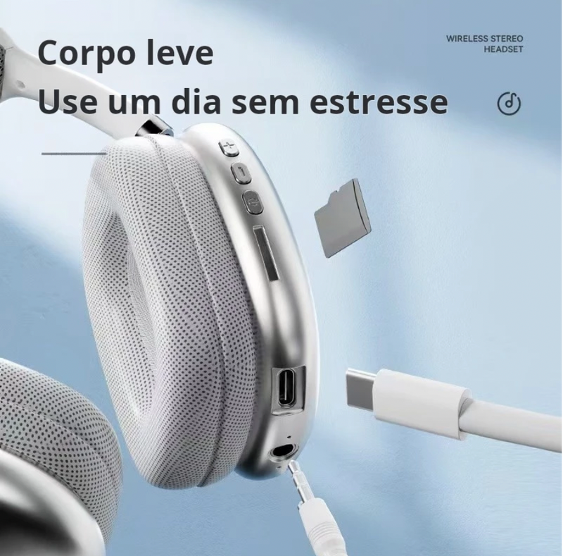 AirBeat P9 - Fone de ouvido Bluetooth Sem Fio